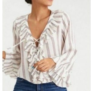 π¦
American Eagle Corset Lace-Up Blouse